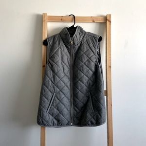 Gray Quilted Vest